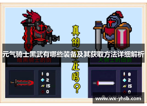 元气骑士黑武有哪些装备及其获取方法详细解析